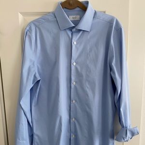 Slim Fit NHP 16 - 34/35 Blue Dress Shit